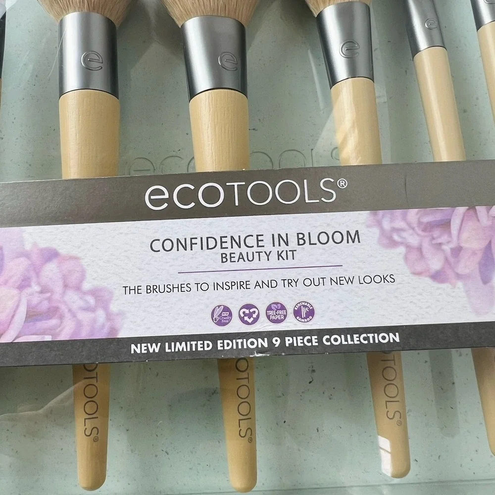 EcoTools Confidence In Bloom Makeup Brushes Kit 9 Pieces Beauty Kit